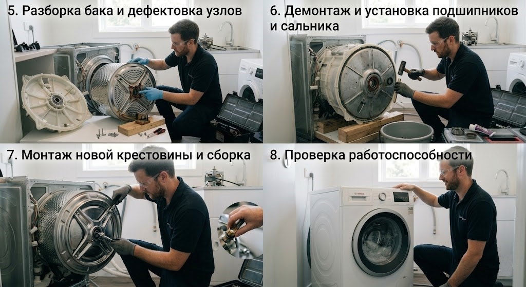 Инструкция по замене подшипников Bosch